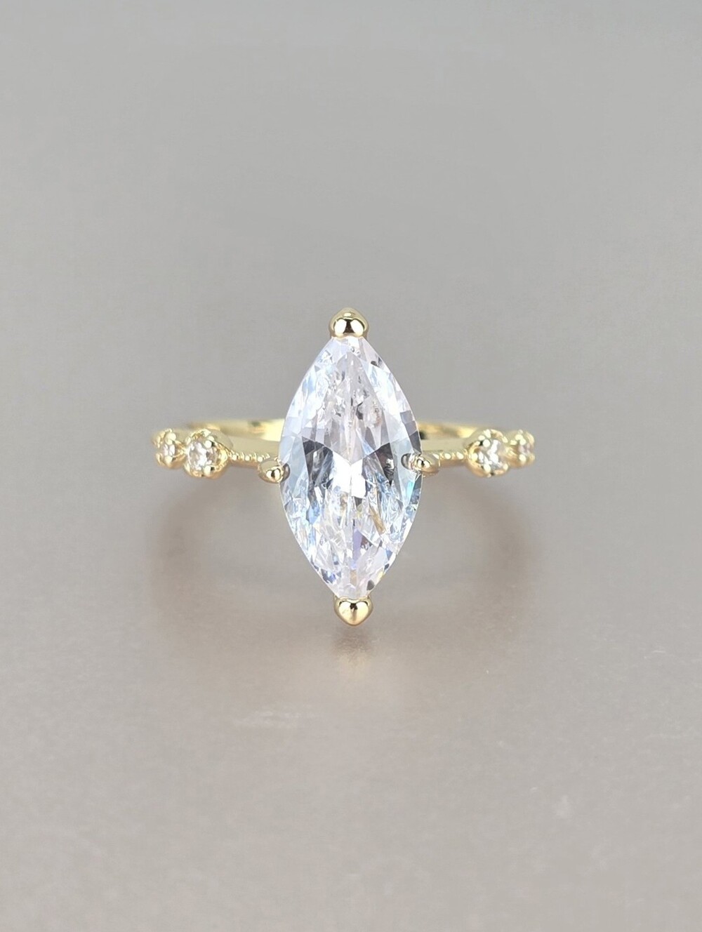Marquise Cubic Zirconia Ring